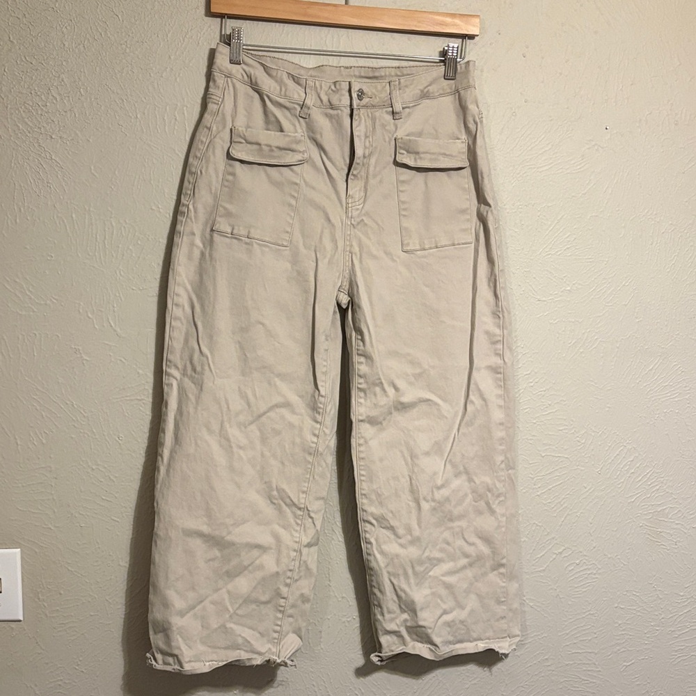 Women's Wide Leg Pants in Tan